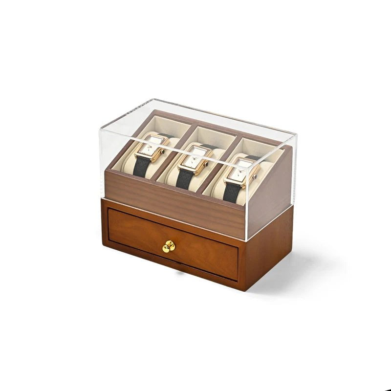 WATCHMATIC Double Layered Watch Box 14:29Beige - WatchMatic