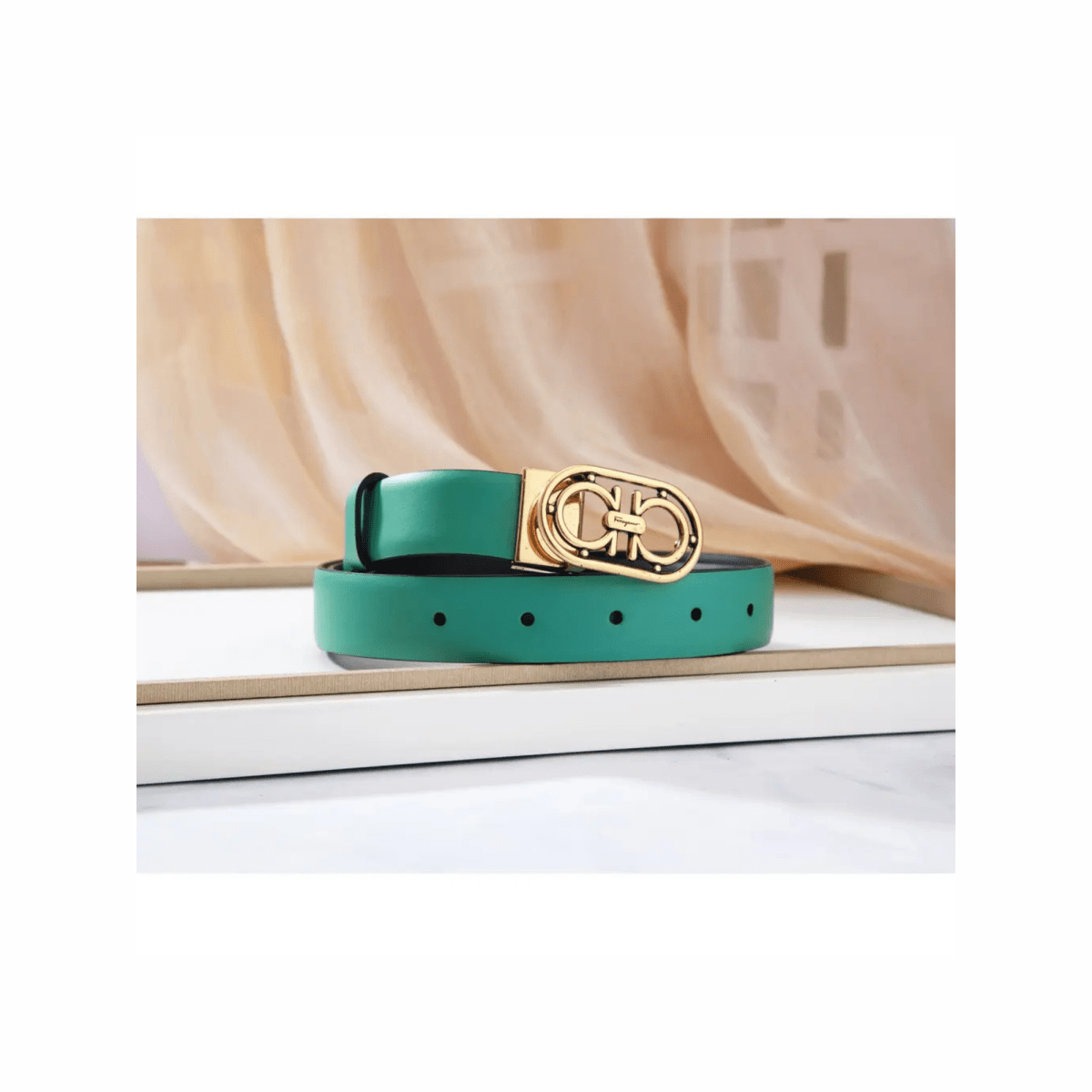 Gancini Leather Belt - WatchMatic