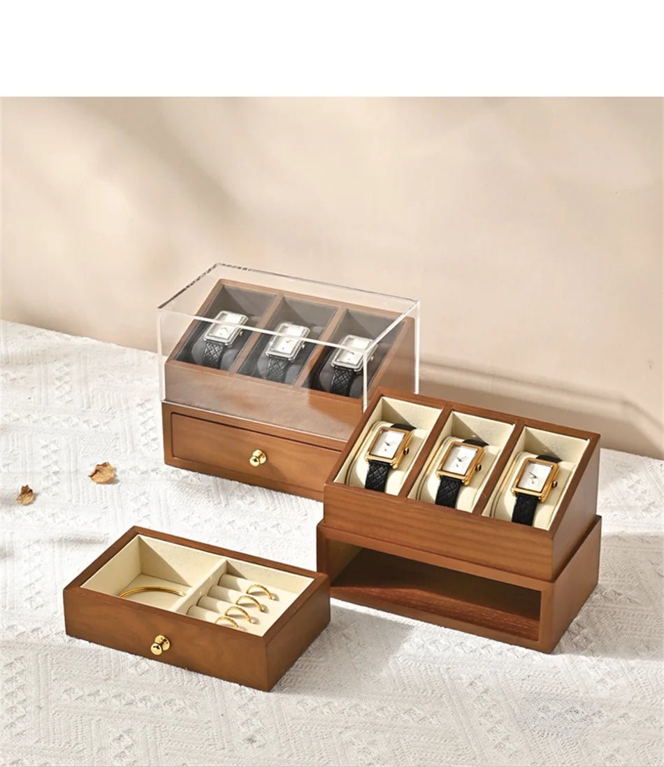 WATCHMATIC Double Layered Watch Box  14:29Beige - WatchMatic