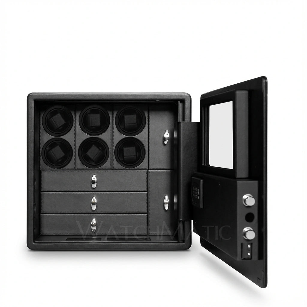 WatchMatic Kovra Vault Series 6 - Watch Winder Safe Box - WatchMatic
