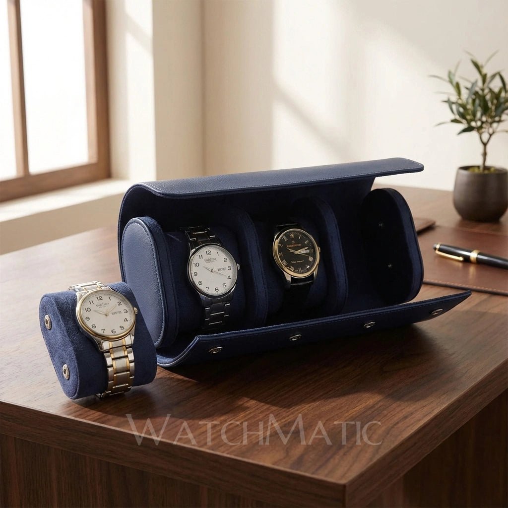 WATCHMATIC Nomad Triple Watch Roll 14:175JT-50;400036410:9194567219Just Box - WatchMatic