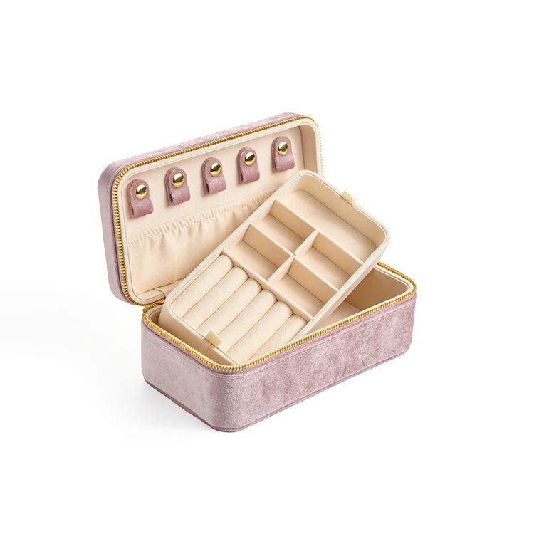 WATCHMATIC Sakura Pink Velvet Jewelry Box 14:350850G118;5:200004182 - WatchMatic