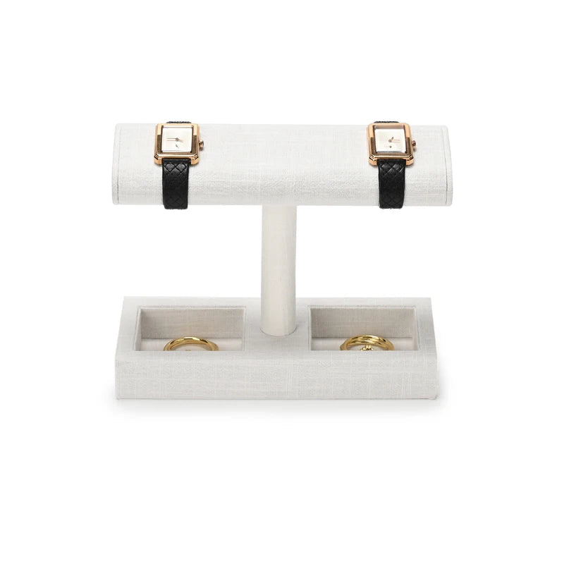 WATCHMATIC T - shaped Watch & Jewelry Stand 14:366Linen - WatchMatic