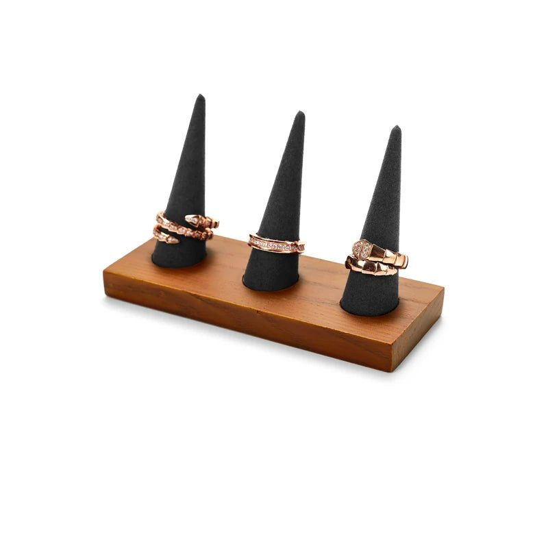 WATCHMATIC Wooden Ring Holder 14:103 Ring Gray - WatchMatic