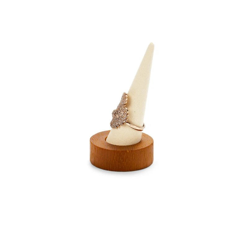 WATCHMATIC Wooden Ring Holder 14:291 Ring Beige - WatchMatic